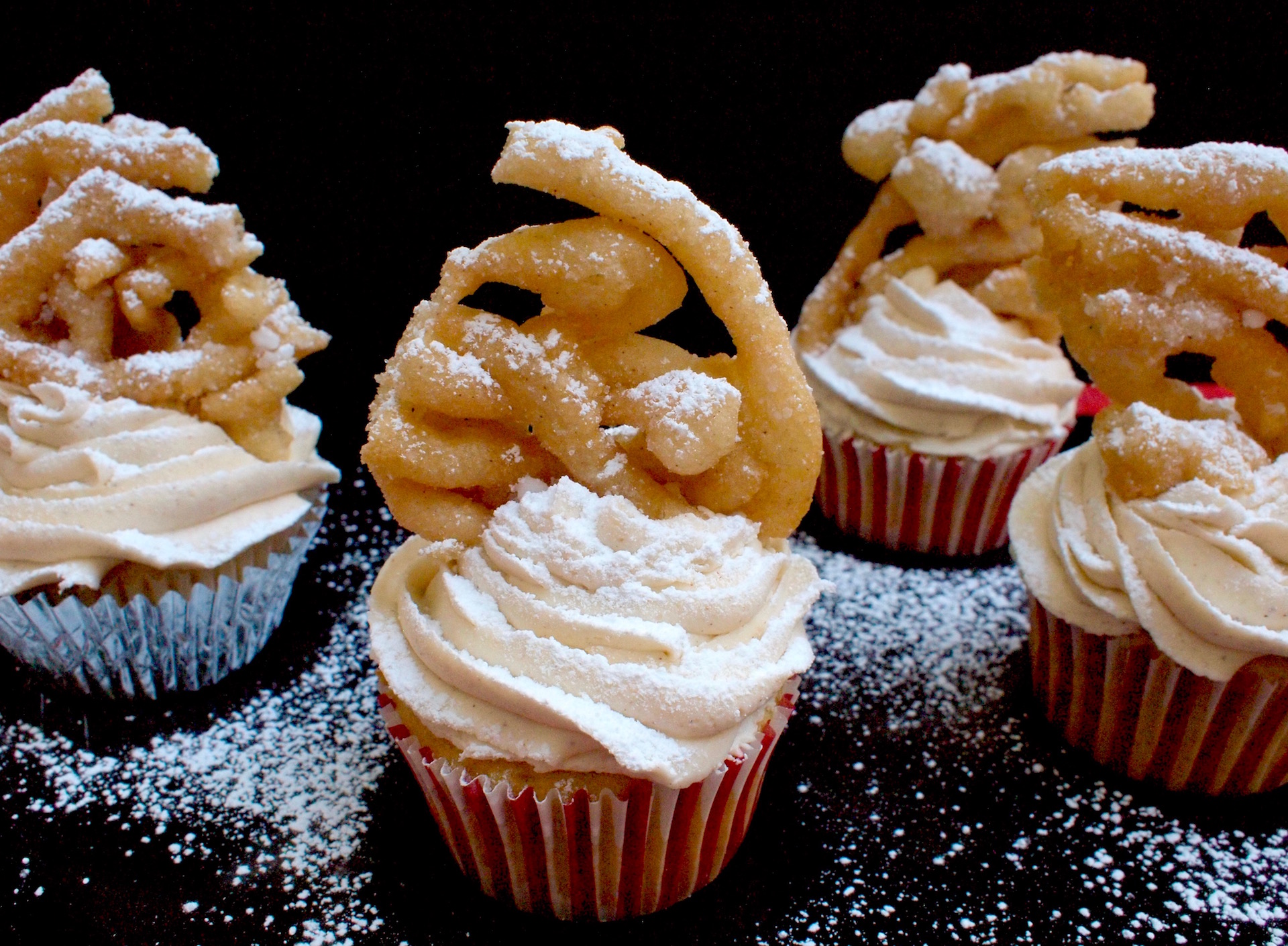 Funnel Cake Cupcakes