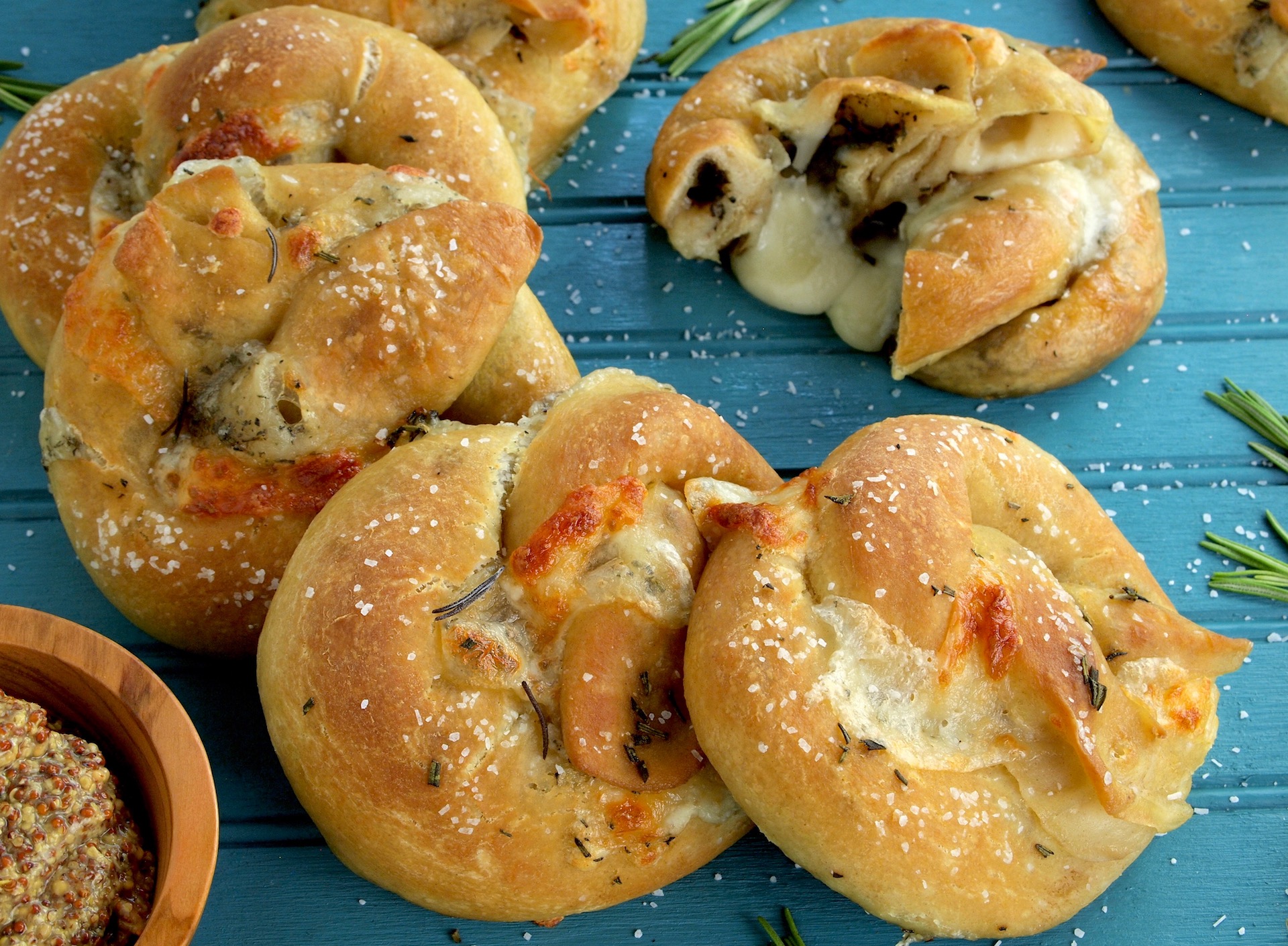 Mozzarella Stuffed Pretzels