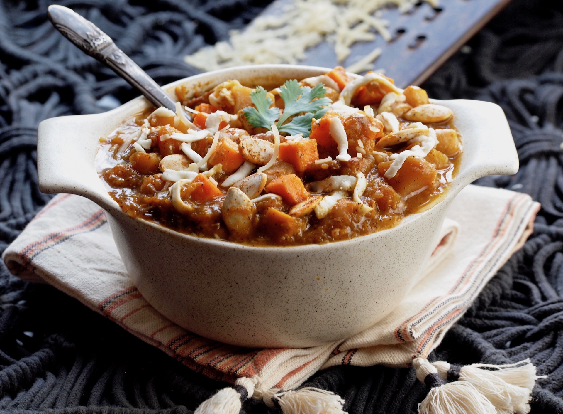 Slow Cooker Turkey and Sweet Potato Chili