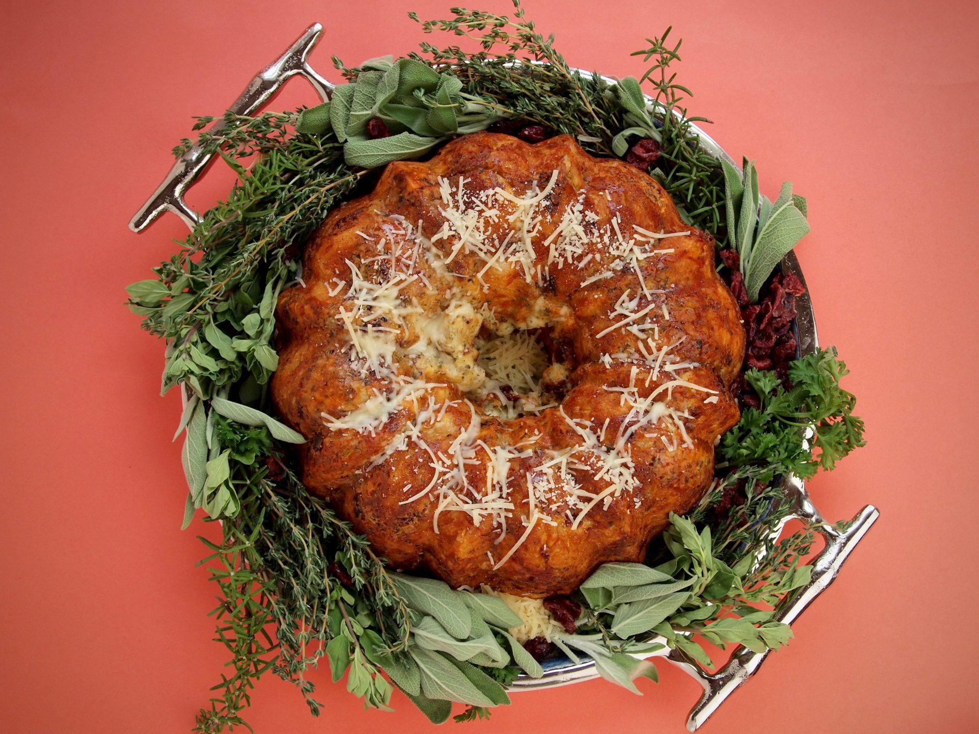 Cheesy Pull Apart Stuffing