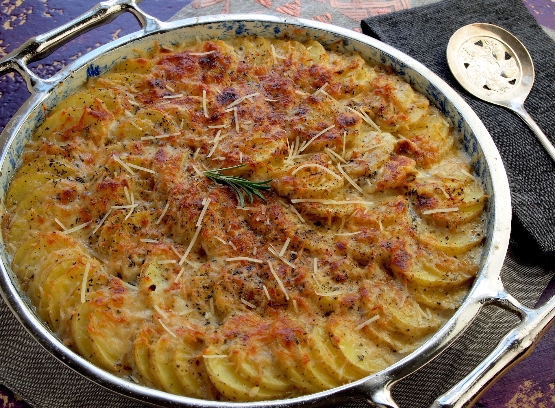 Roasted Parmesan Scalloped Potatoes