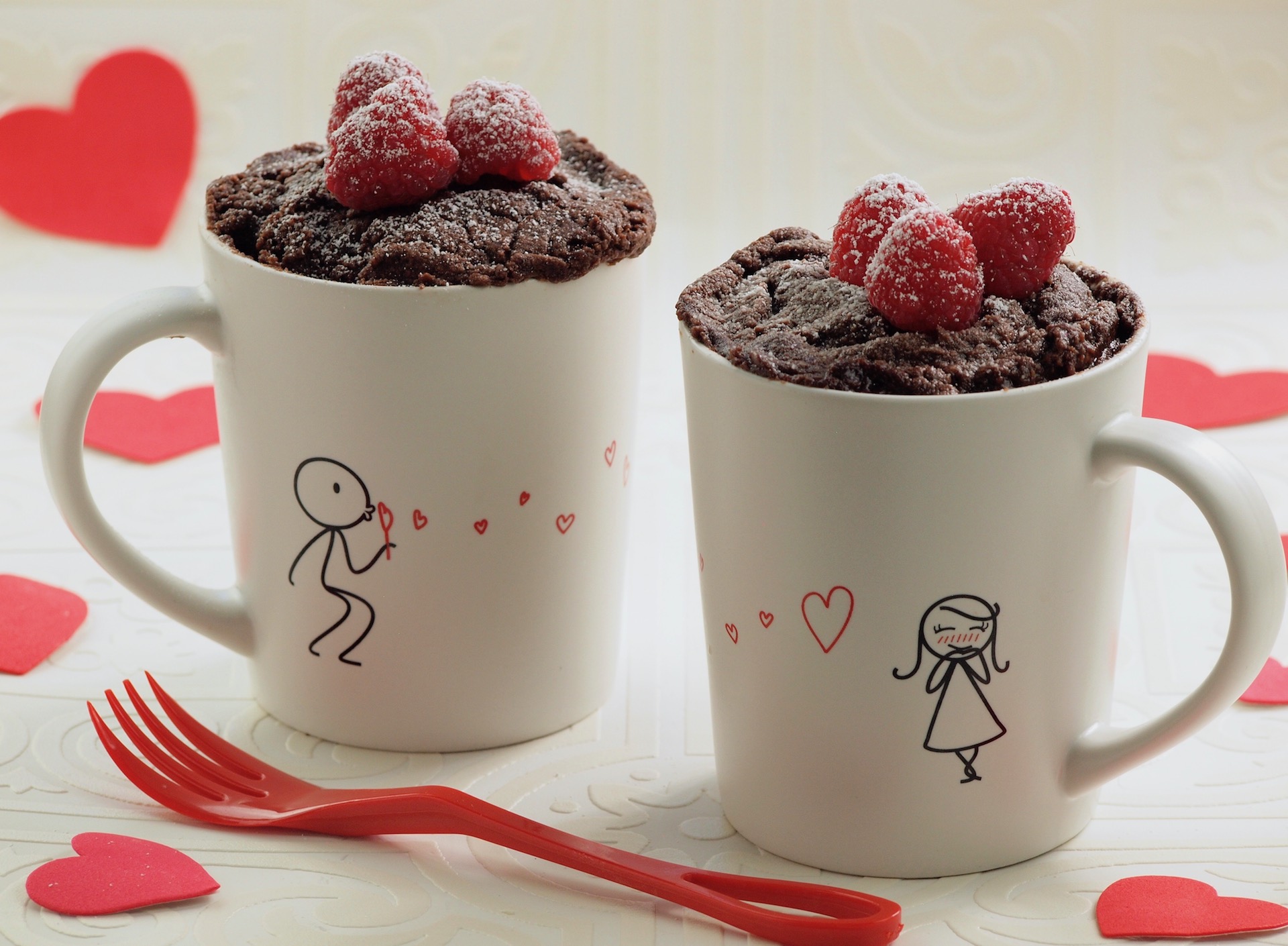 Chocolate Raspberry Ricotta Mug Cake