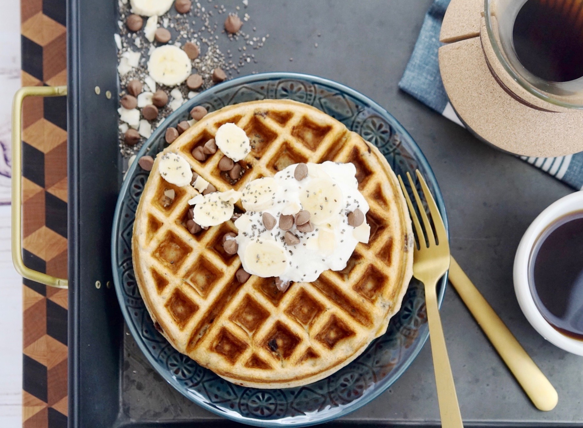 Breakfast Power Waffles