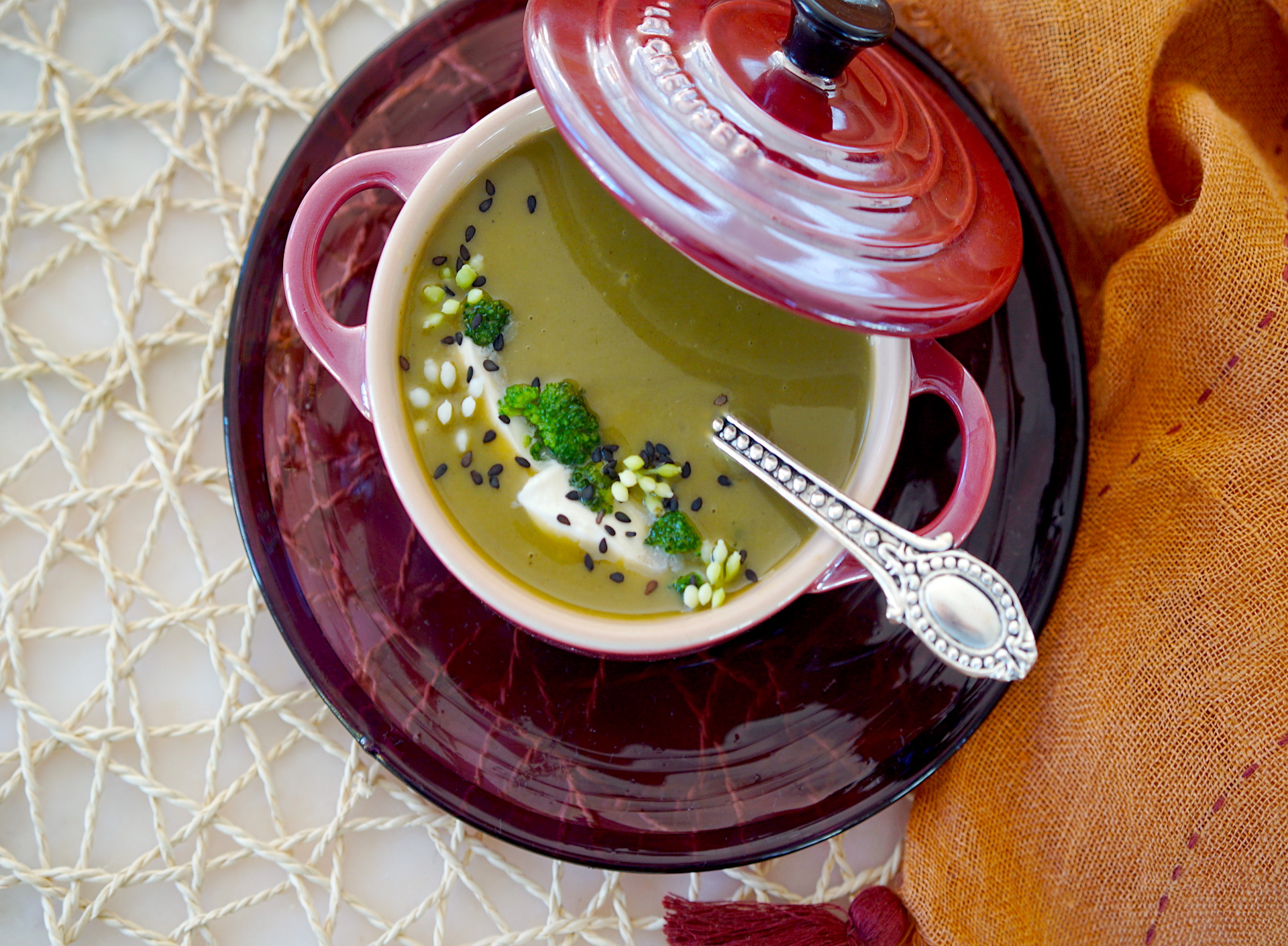 Broccoli Soup with Coconut Milk and Ginger