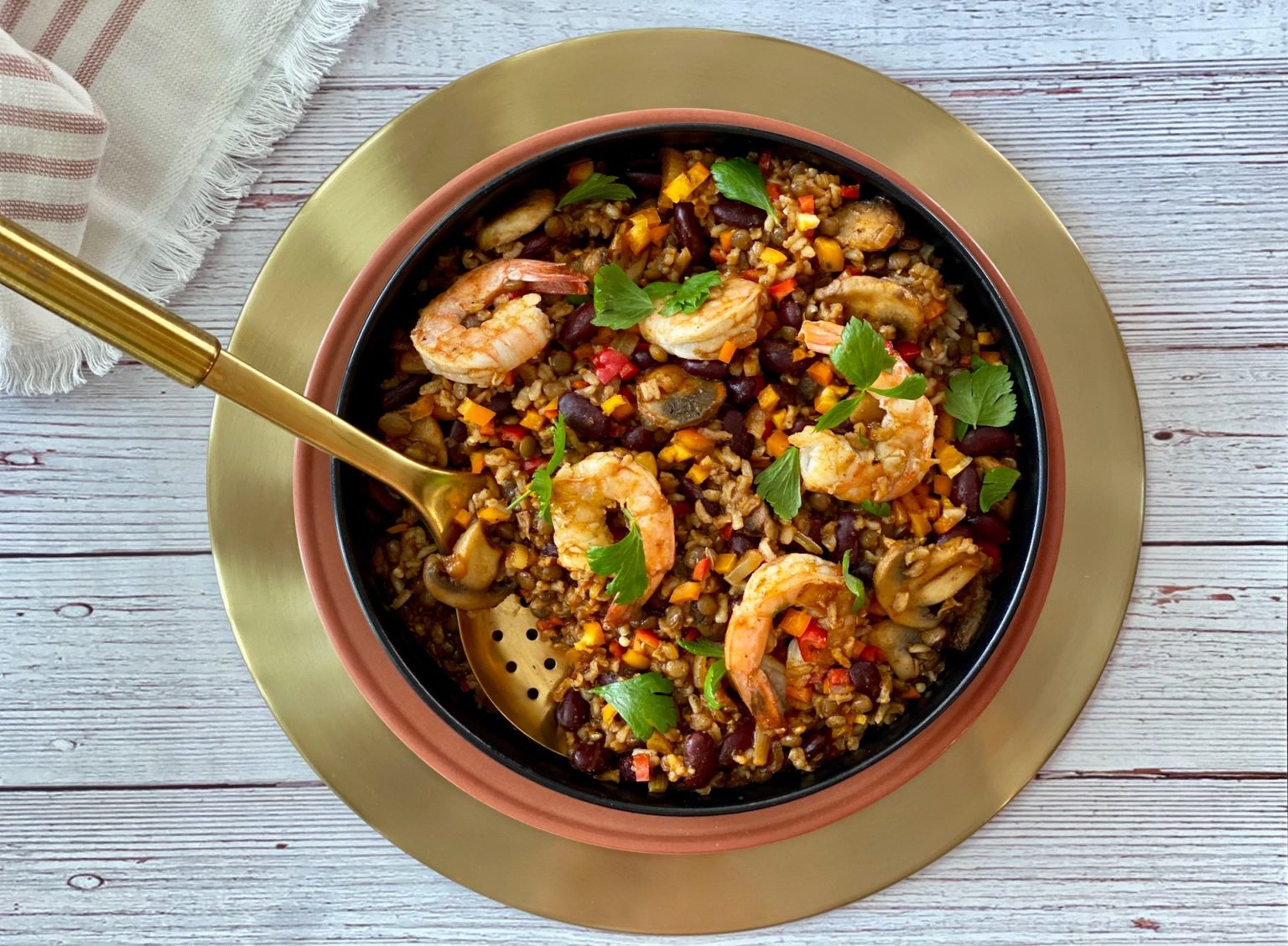 Shrimp and Veggie Dirty Rice Emily Ellyn