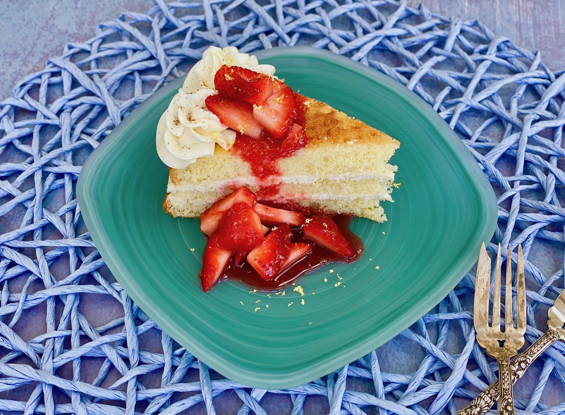 Cassata Cake with Strawberries and Ricotta Cream